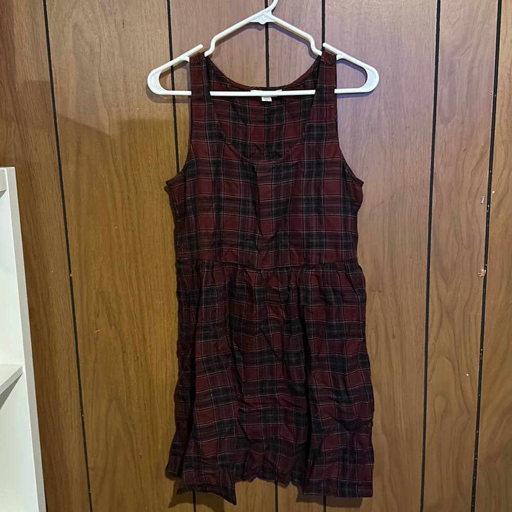 American Eagle Babydoll Plaid Dress